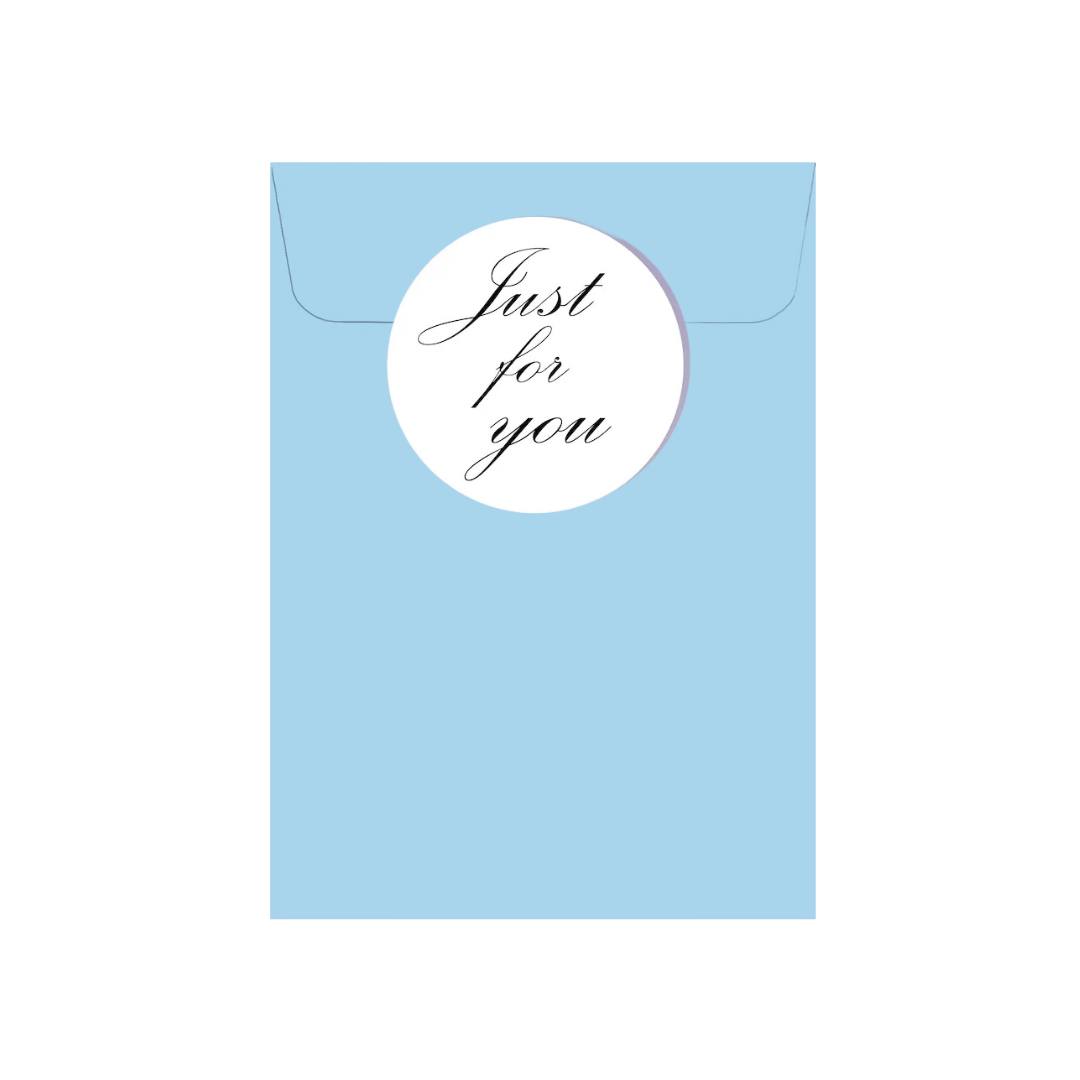 Just For You Blue Gift Wallet With Personalized Message (Write message at checkout)