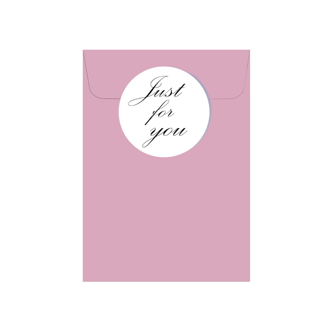 Just For You Pink Gift Wallet With Personalized Message (Write message at checkout)